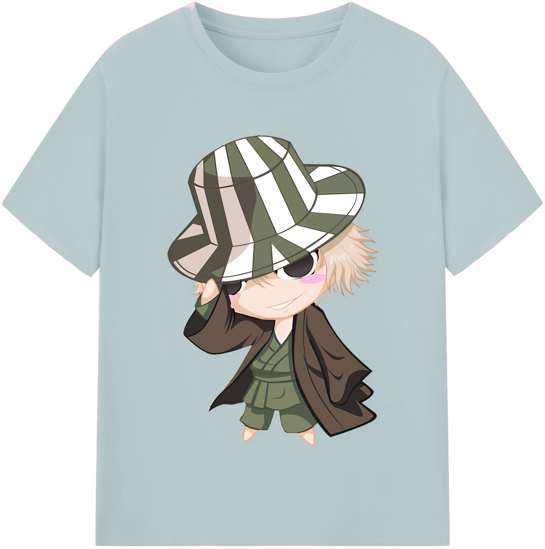 （画像用） "ブリーチ 浦原 喜助（うらはら きすけ） BLEACH Urahara Kisuke " 綿100％半袖Tシャツ（フロントプリント）